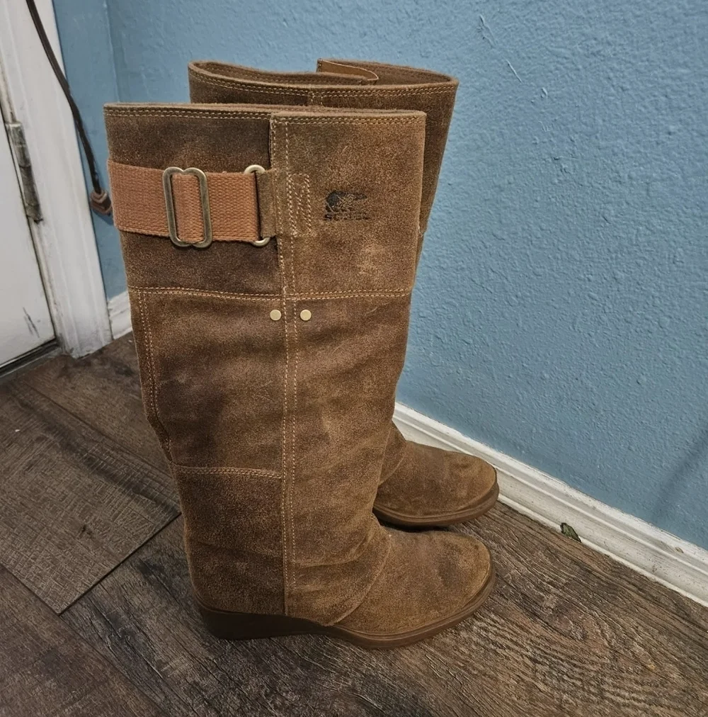 Sorel Toronto Suede Wedge Waterproof Tall Boot Elk